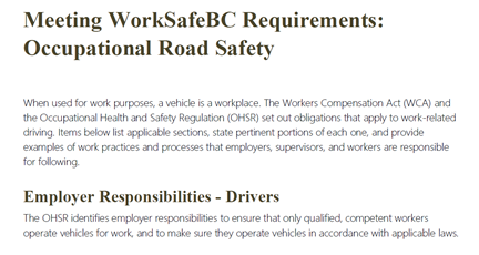 Preview of Vehicle Policy document